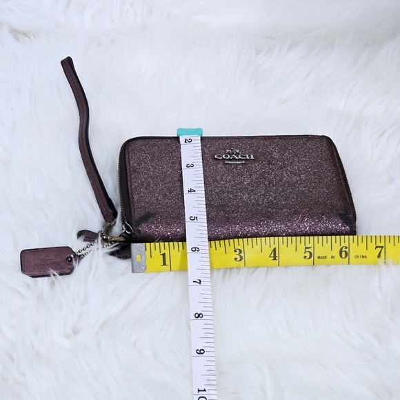 Coach wristlet wallet with ID metallic cherry - Picture 5 of 12